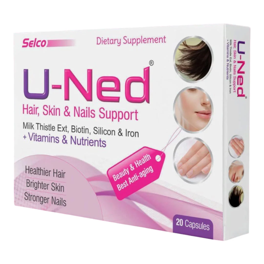 U-Ned U-Ned Hair, Skin & Nails Support Capsules β Biotin, Vitamins & Nutrients for Beauty and Wellness - Image 1